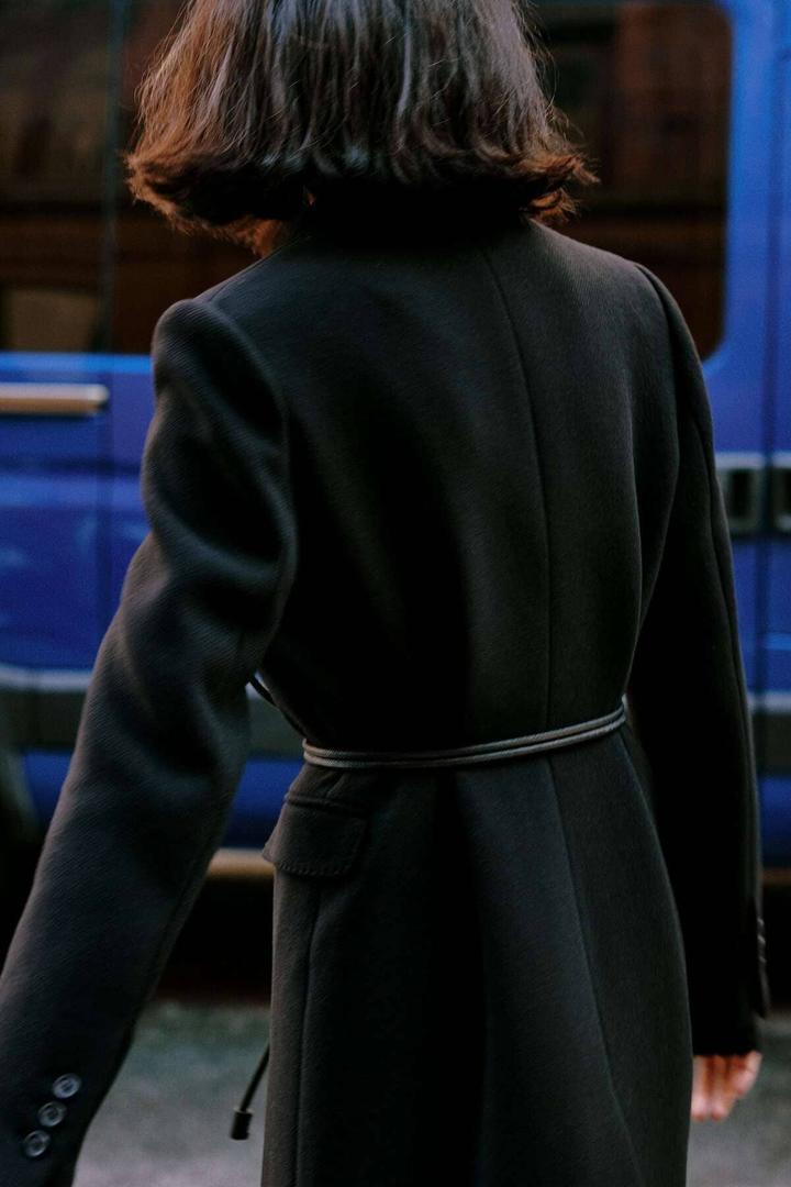 El abrigo de lana Manteco ZW Collection de Zara