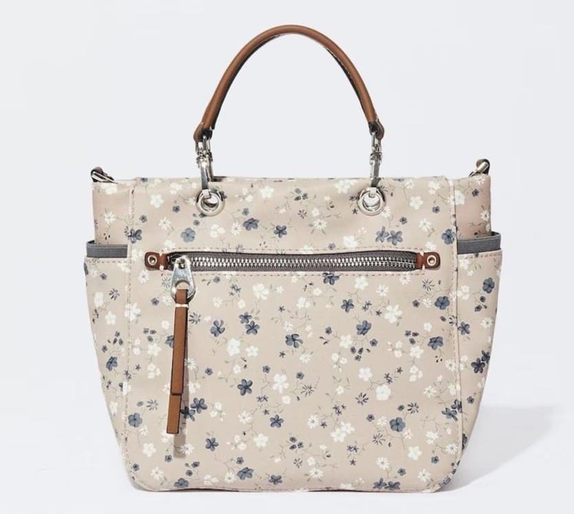 Bolso de hombro estilo shopper con estampado floral