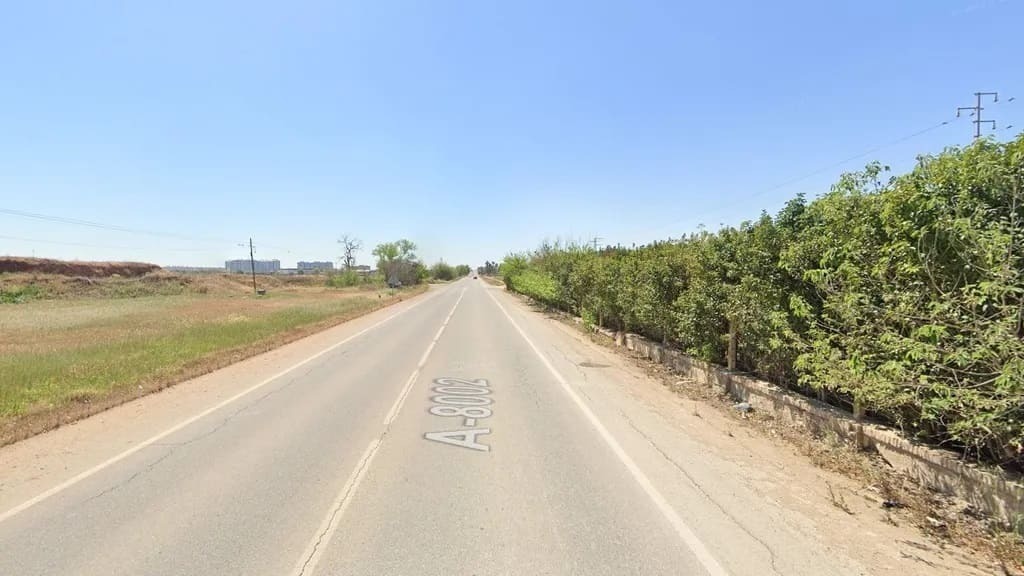 La carretera en la que se produjo el accidente (2)