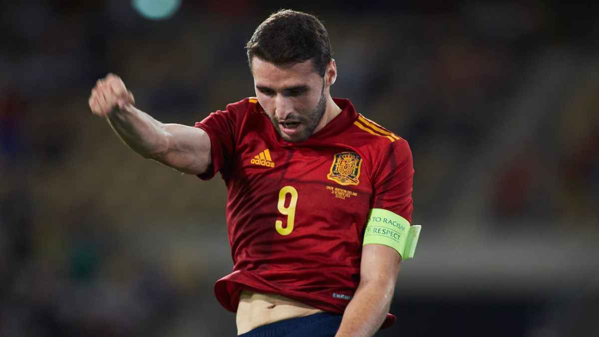 Abel Ruiz celebra un gol con la Selección Española | EP