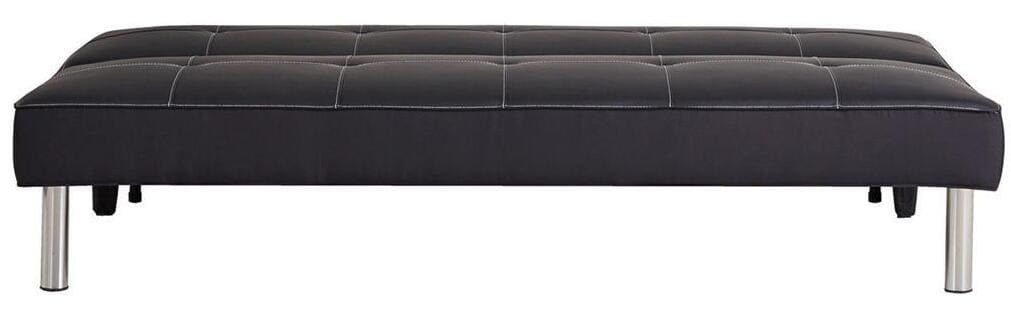 El sofá cama Clic Clac de color negro y en polipiel que ha rebajado Carrefour