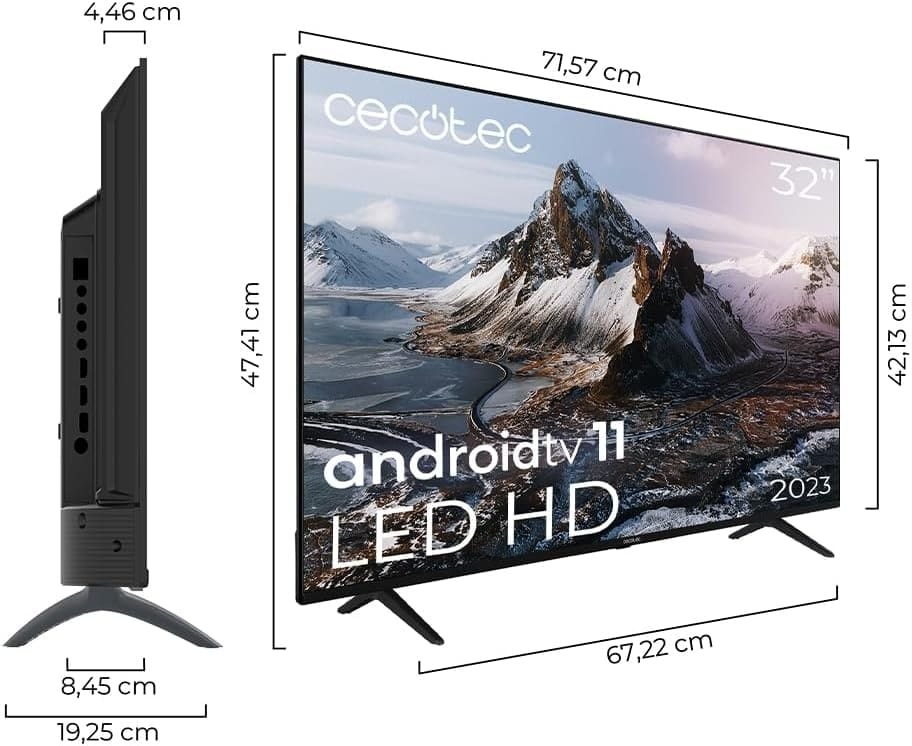 La Smart TV LED A3 Series de 32 '' y diseño sin marco de Cecotec que está rebajada en Amazon