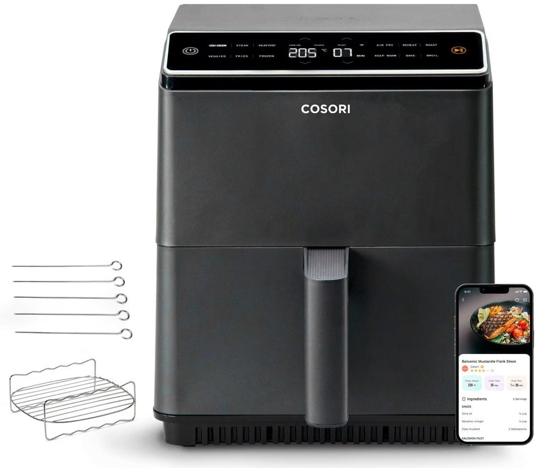 La freidora sin aceite Cosori Dual Blaze Chef Edition en El Corte Inglés