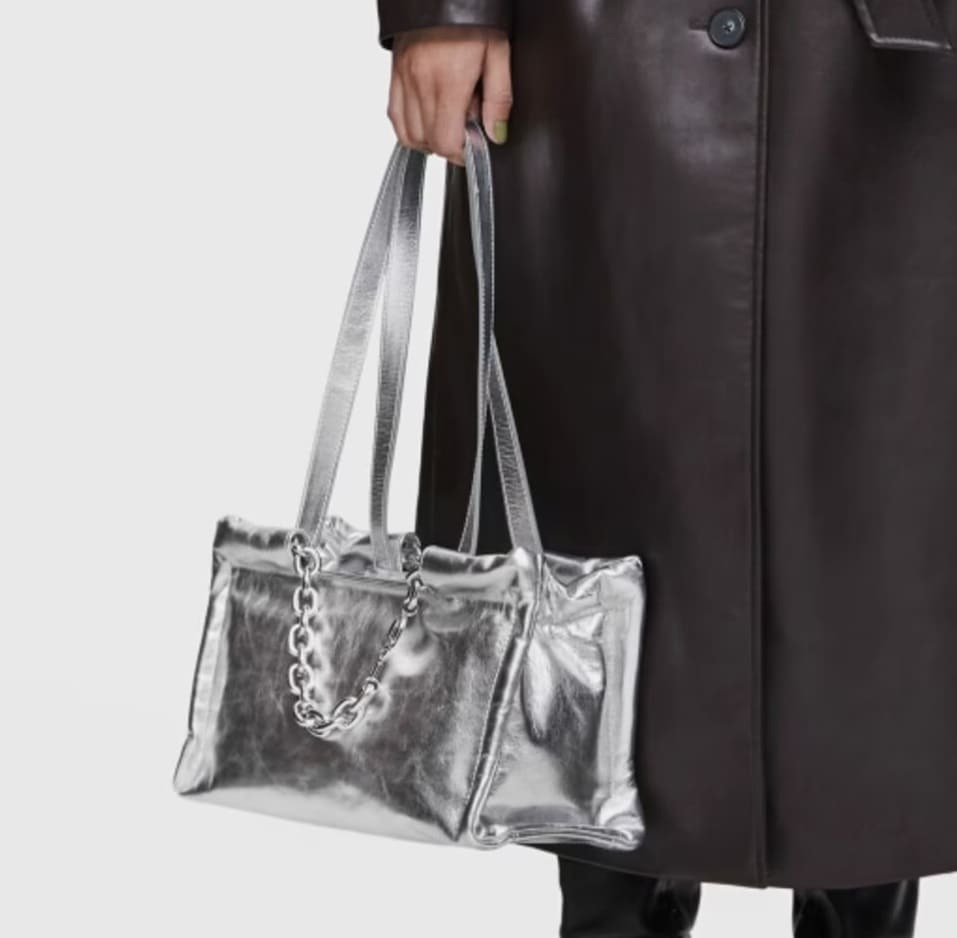 Bolso shopper mediano de piel Manifiesto de Tous