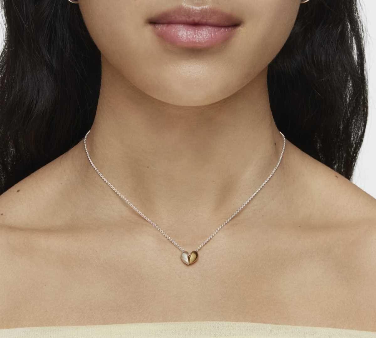 Collar corto doble corazón pequeño bicolor my other half de Tous