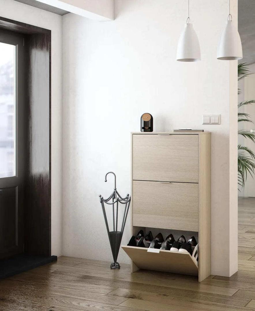 El mueble zapatero ROBLE para 18 pares más vendido y rebajado en Leroy Merlin