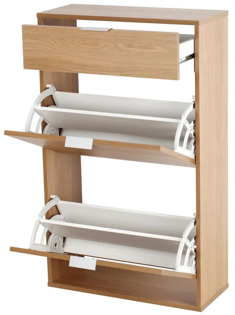 El mueble zapatero One 2T con un cajón que está rebajado en Leroy Merlin