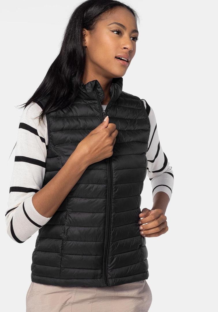 El chaleco ultraligero guateado sostenible de mujer TEX de Carrefour