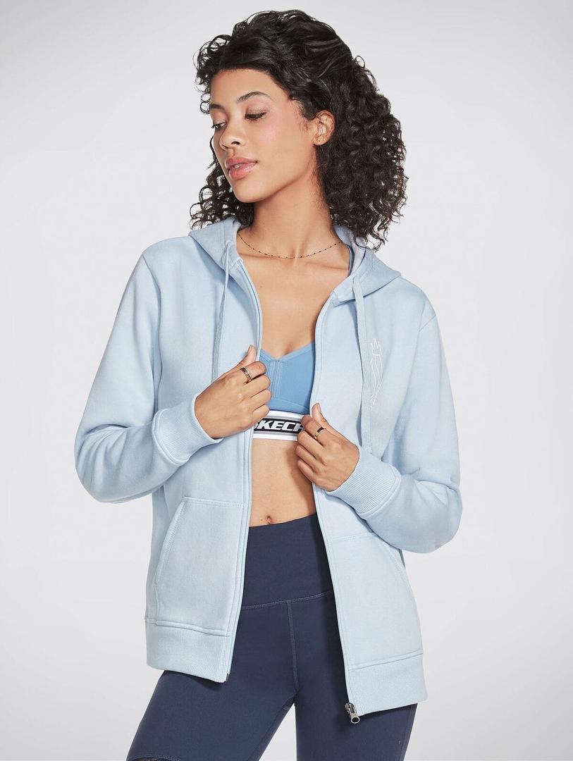 La chaqueta Skechers Appareal Diamond Crown Front Zip azul