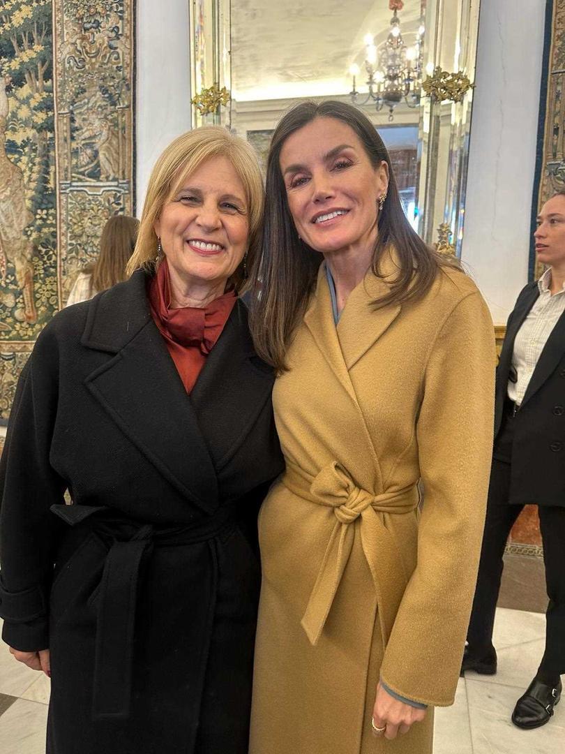 María José García-Pelayo con la Reina Letizia