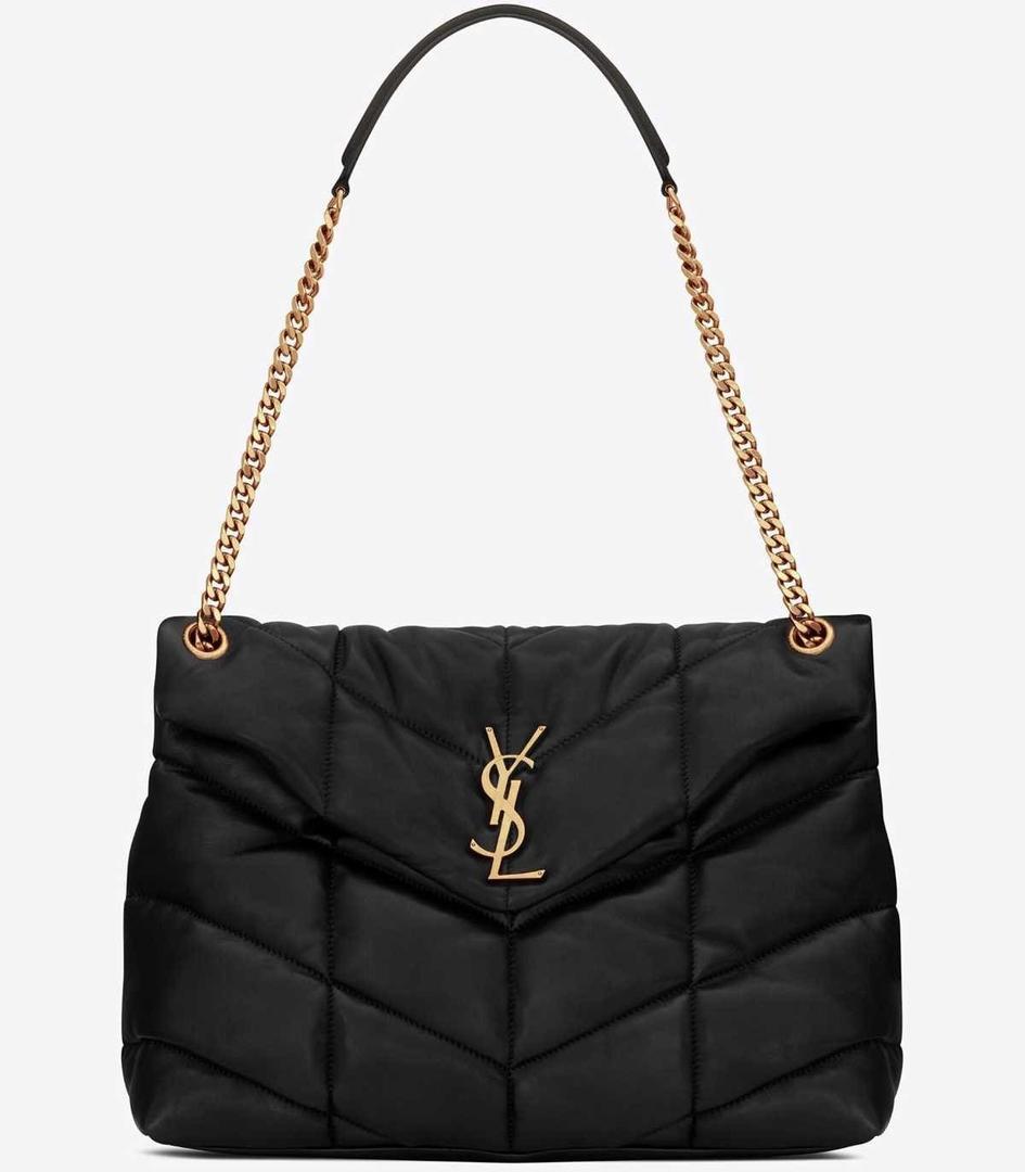 Puffer mediano de napa acolchada de Yves Saint Laurent