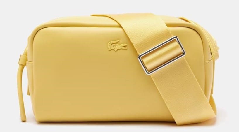 Bandolera de piel con cremallera Lacoste