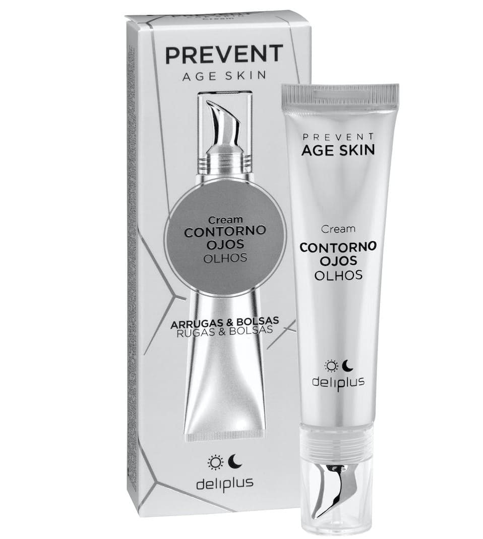Contorno de ojos antiarrugas y bolsas Prevent Age Skin Deliplus
