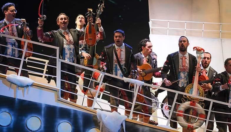 La chirigota de El Bizcocho, gran referente de Sevilla sobre las tablas del Falla