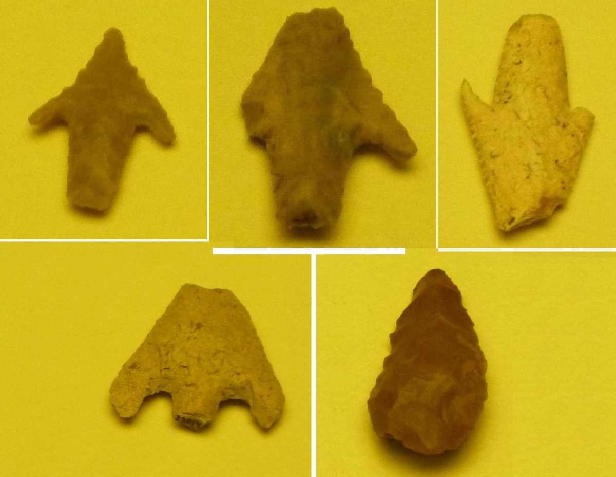 2 Puntas de flecha  de Sierra Valleja