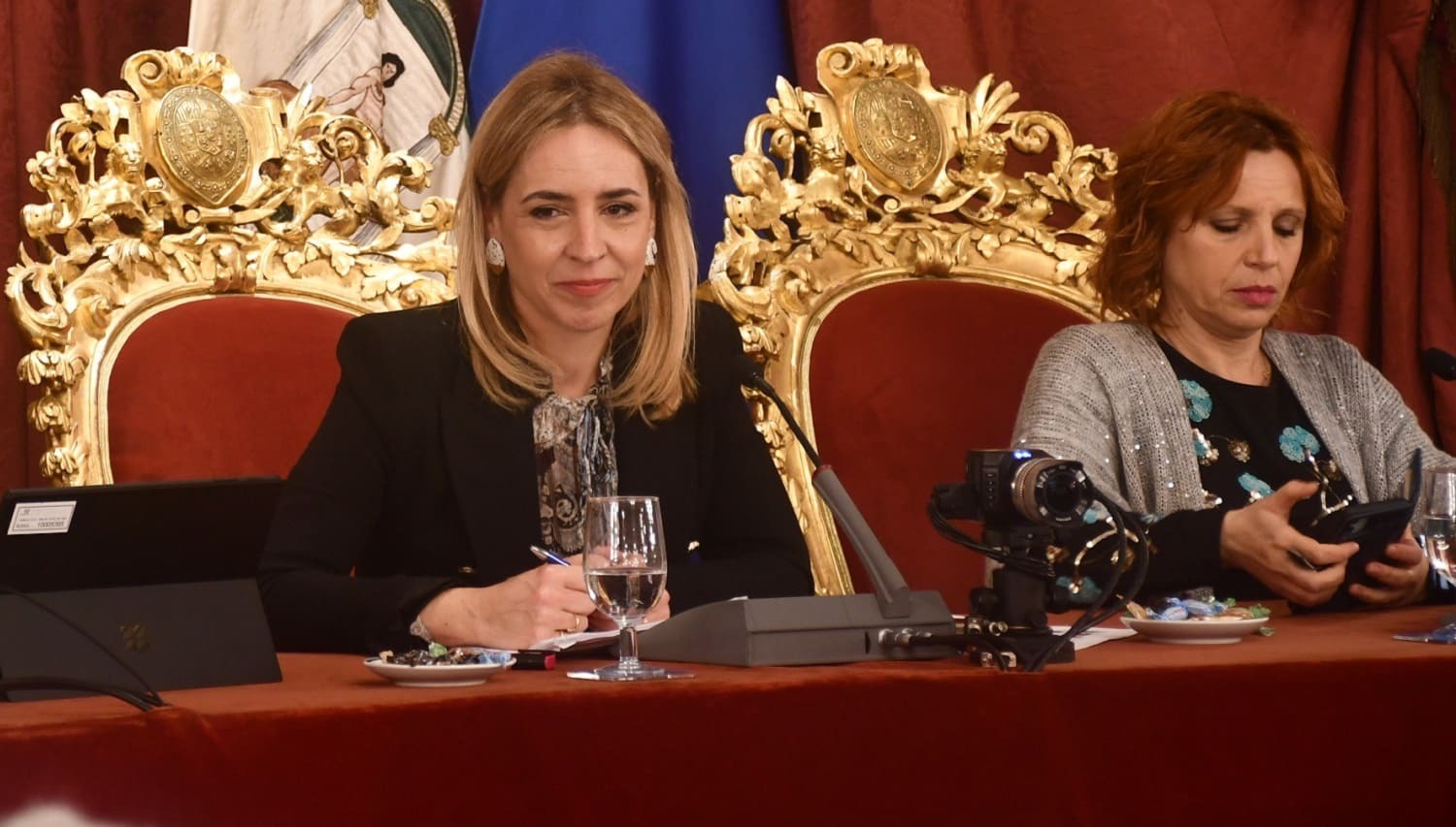 Almudena Martínez, en el Pleno de enero