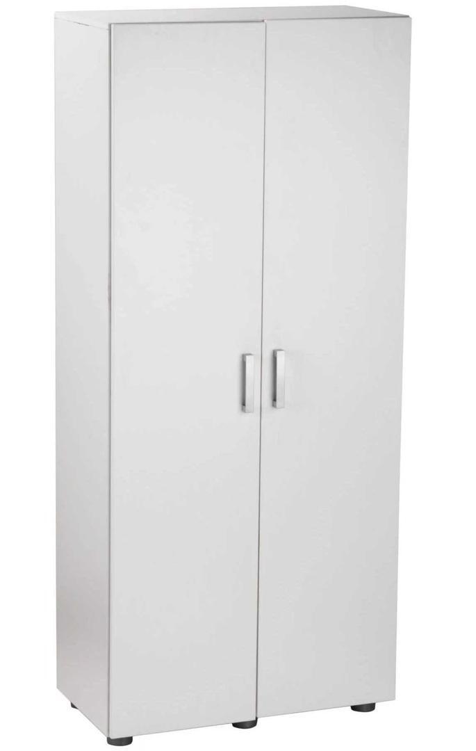 Armario alto despensero melamina blanco de 2 puertas de Leroy Merlin