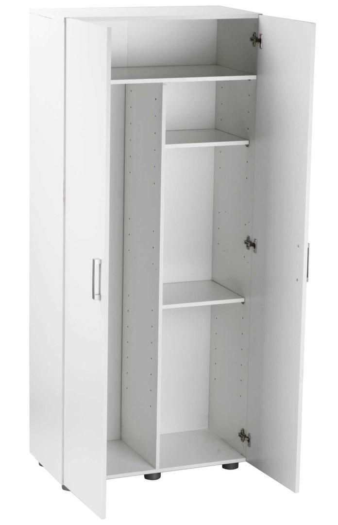 Armario alto despensero melamina blanco de 2 puertas de Leroy Merlin