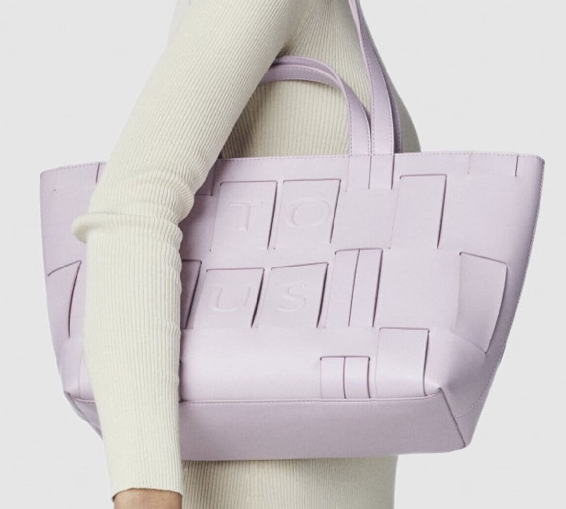 Bolso capazo Malva y Beige modelo DAMAS de Tous