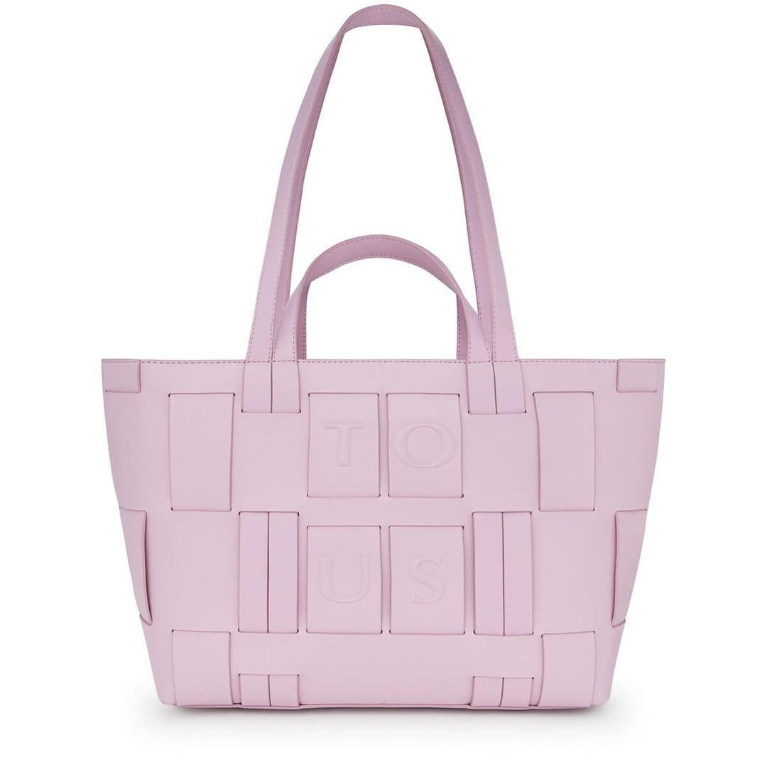 Bolso capazo Malva y Beige modelo DAMAS de Tous