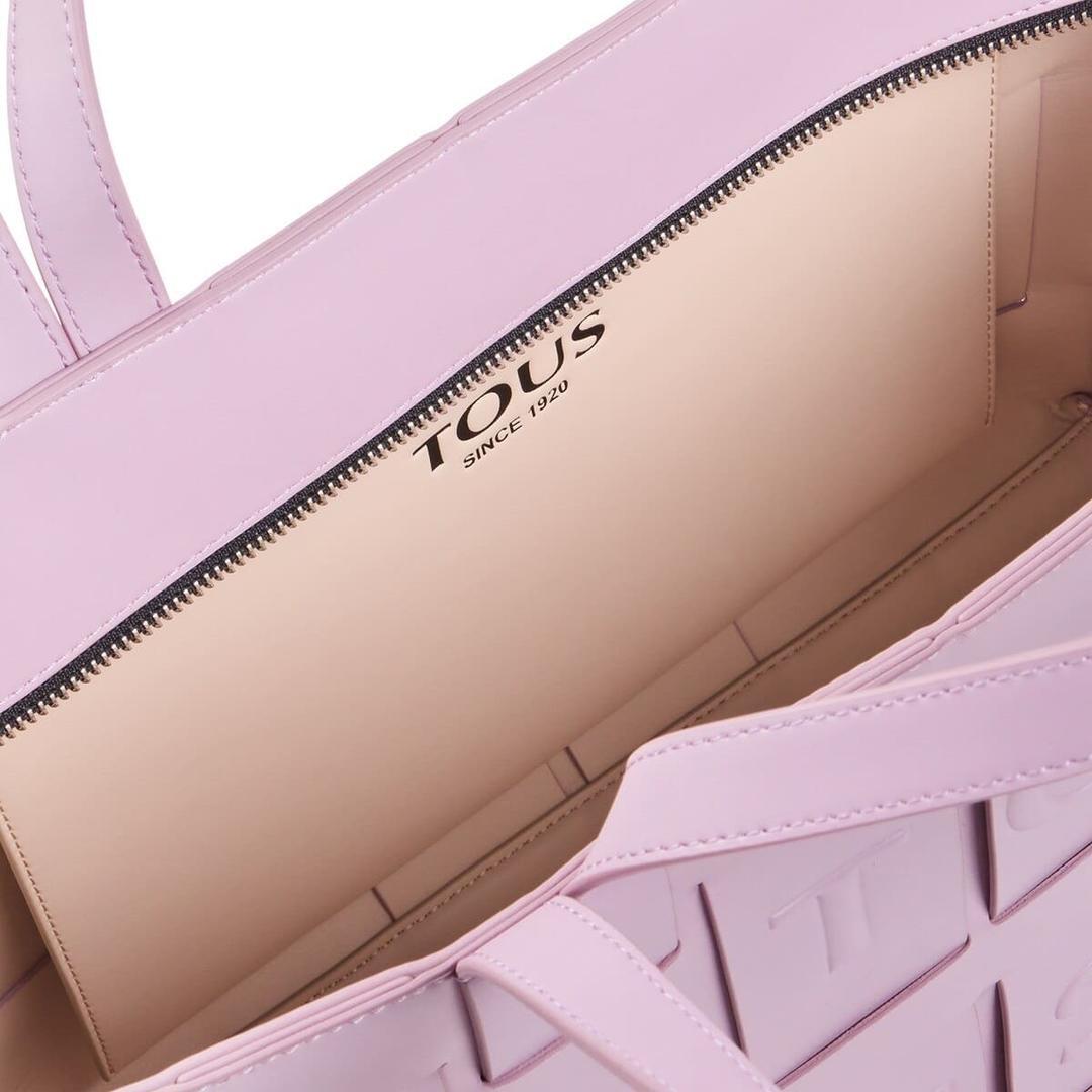 Bolso capazo Malva y Beige modelo DAMAS de Tous