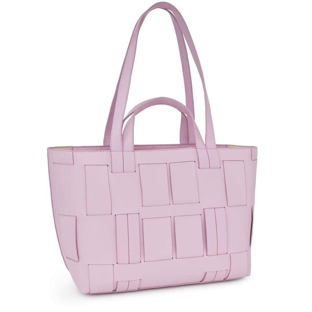 Bolso capazo Malva y Beige modelo DAMAS de Tous