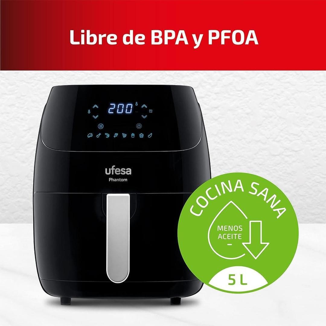 La freidora de aire Ufesa Phanthom con WiFi y control táctil rebajada en Amazon