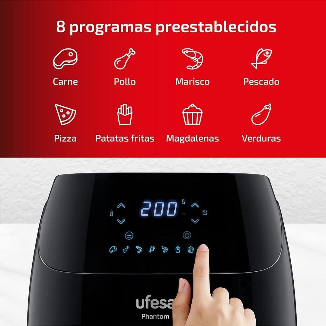 La freidora de aire Ufesa Phanthom con WiFi y control táctil rebajada en Amazon