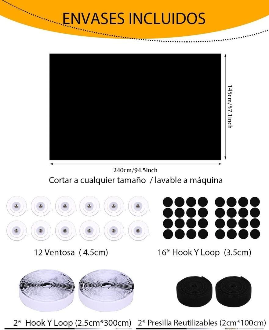 Estor opaco sin taladros de la firma AICOYA en Amazon