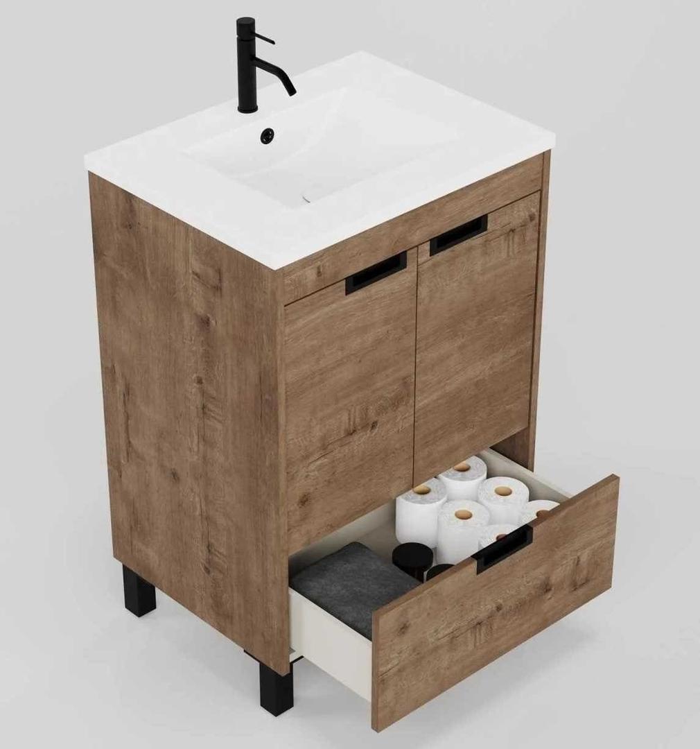 Mueble de baño Carol roble claro de Leroy Merlin