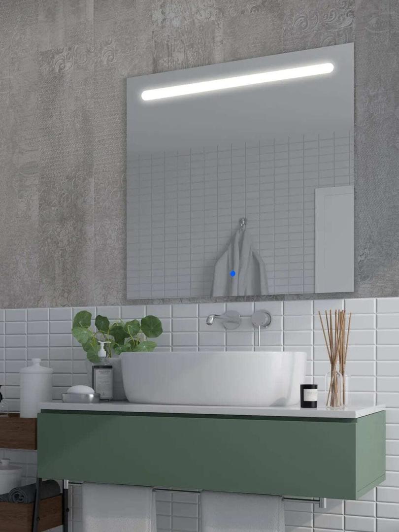 El espejo de baño con luz LED Push