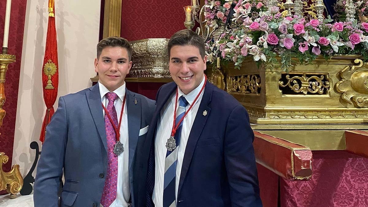 Daniel Muñoz Montaño y su hermano, presentador también del Anuncio de la Cuaresma