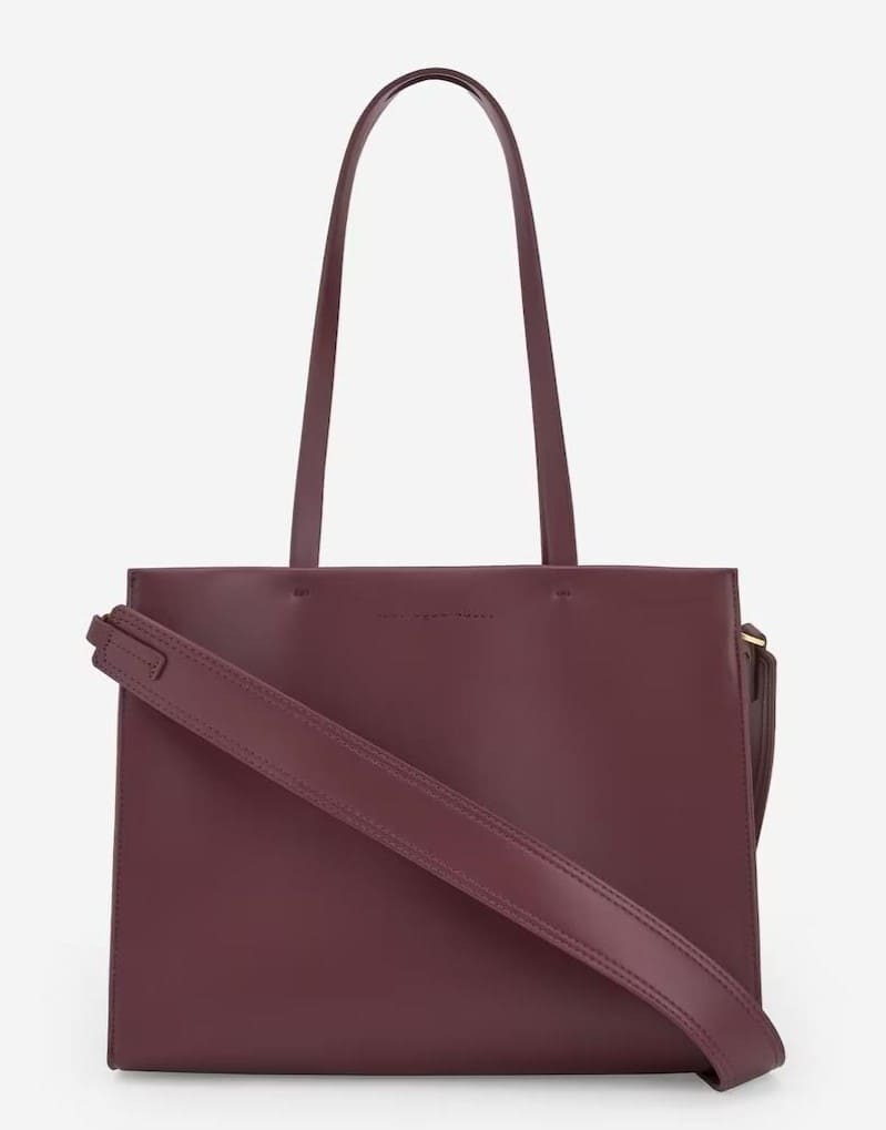 Bandolera con asa de mano y bolsillo interior con cremallera