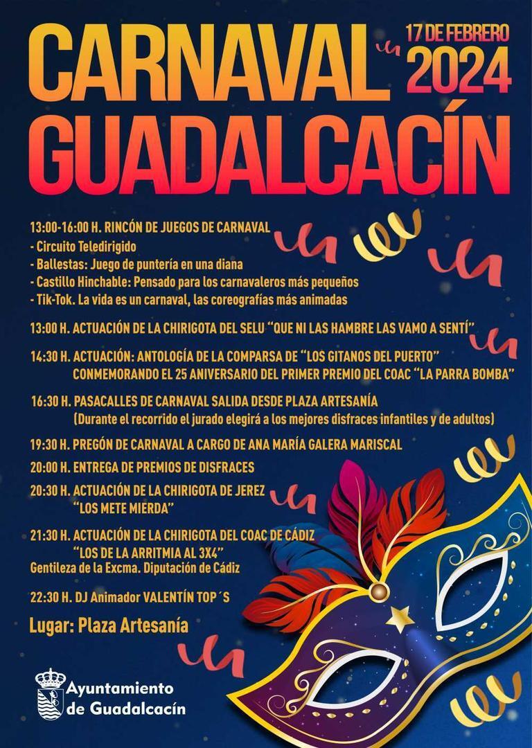 Programación del Carnaval de Guadalcacín 2024