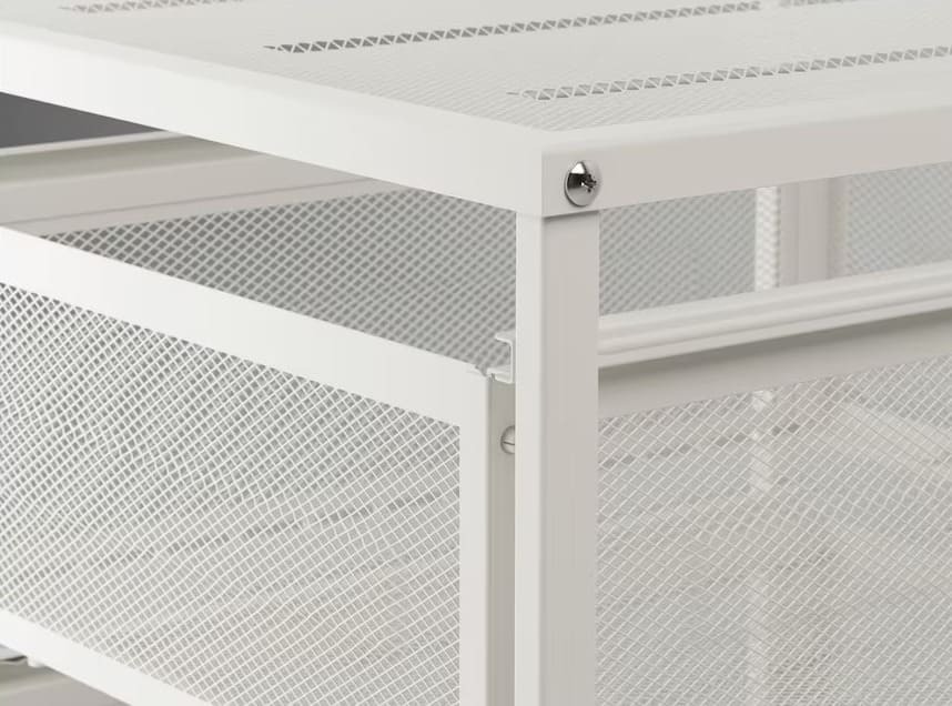 El carrito cajonera de color blanco LENNART de Ikea