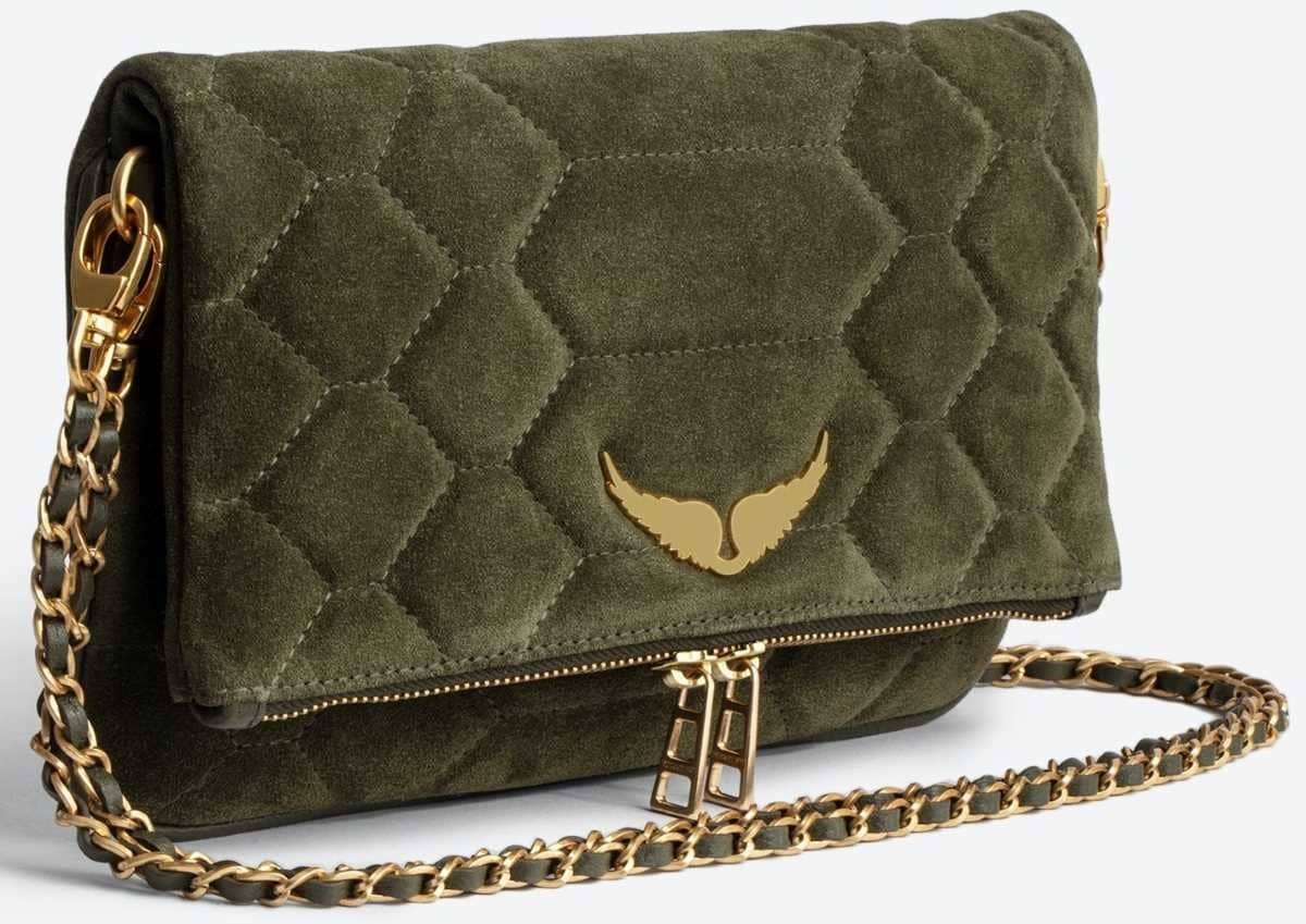 Bolso de mano Rock de ante acolchado de Zadig&Voltaire