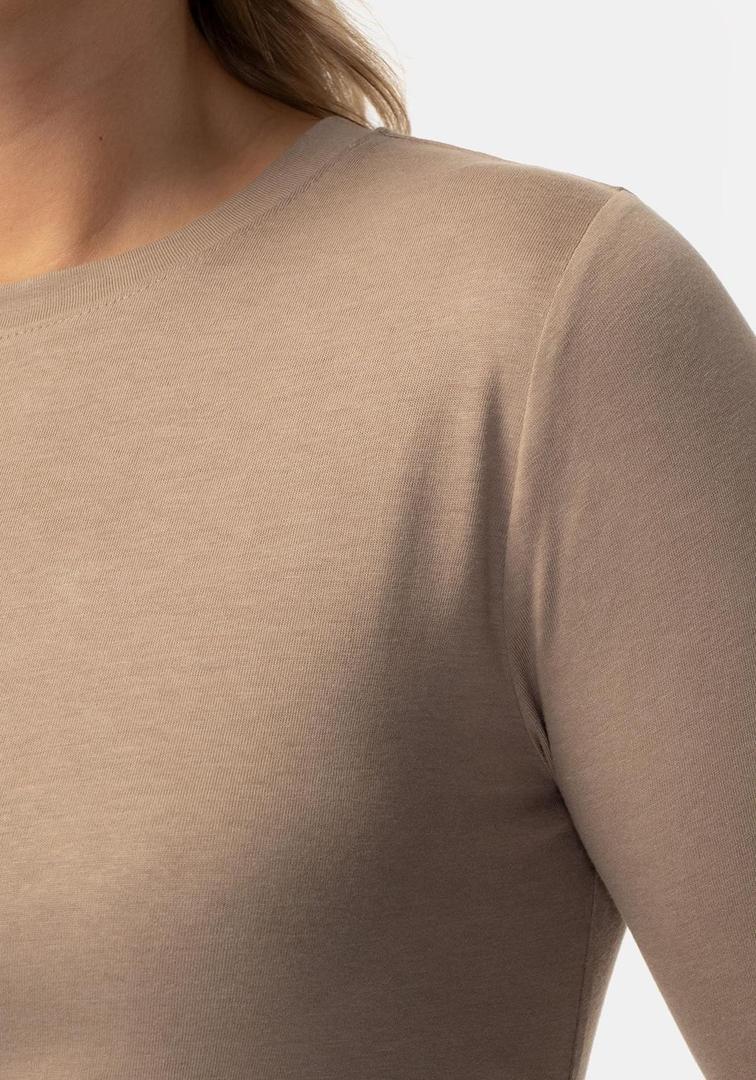 Vestido largo liso midi color arena de TEX en Carrefour