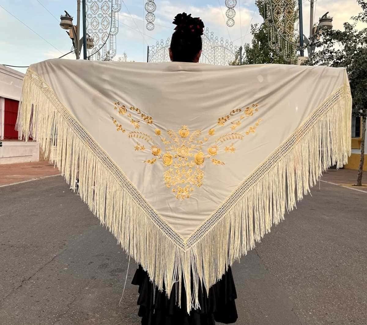La Senorita Mantón de Manila de Flamenco de Amazon