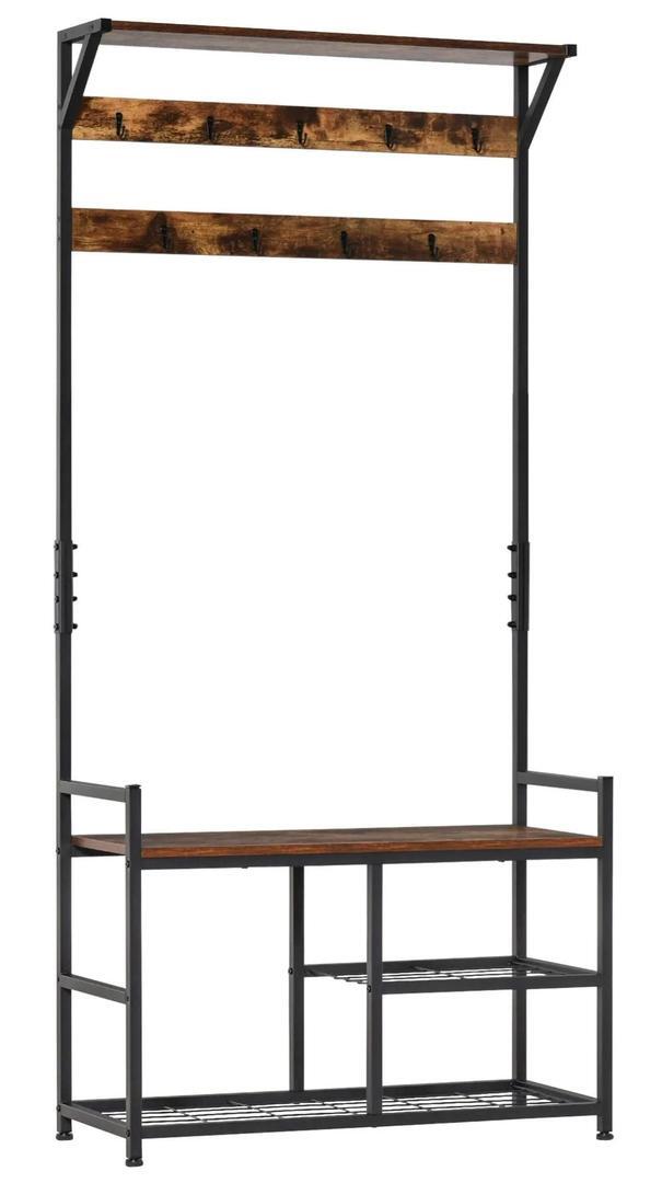 Perchero de pie con zapatero Homcom