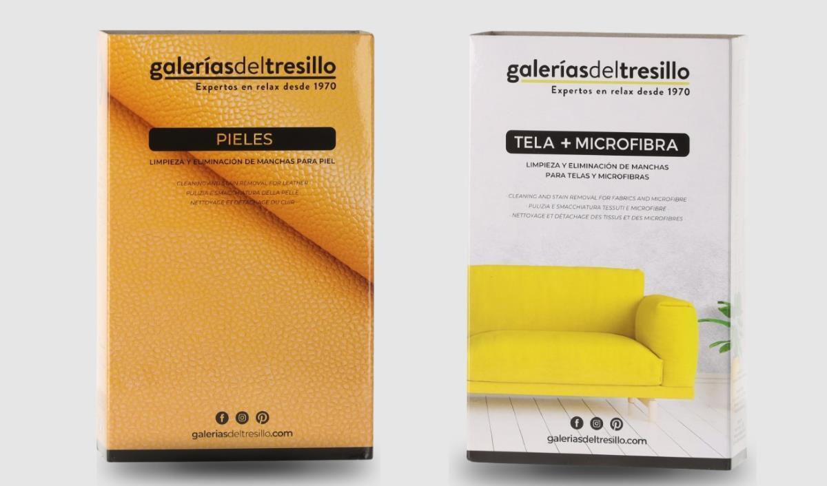 Kit de limpieza para telas y pieles de Galerías del Tresillo
