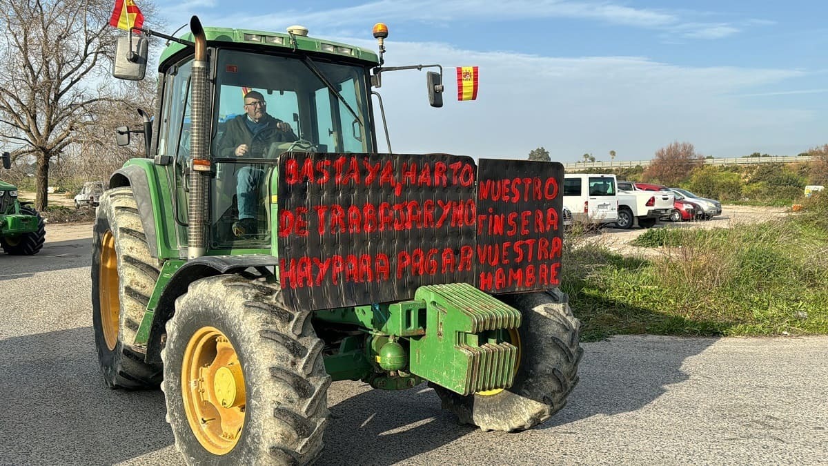 Protestas de agricultores en el entorno de Jerez | Foto: Cristo García