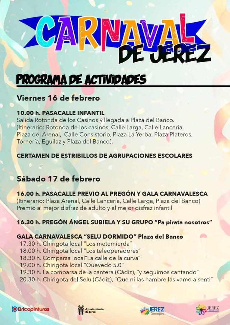 Programa Carnaval Jerez 2024