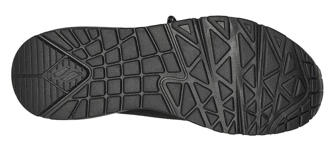 Las zapatillas para caminar de mujer Skechers Uno EveryWear negras en Decathlon