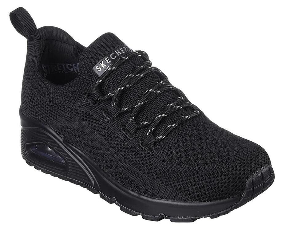 Las zapatillas para caminar de mujer Skechers Uno EveryWear negras en Decathlon