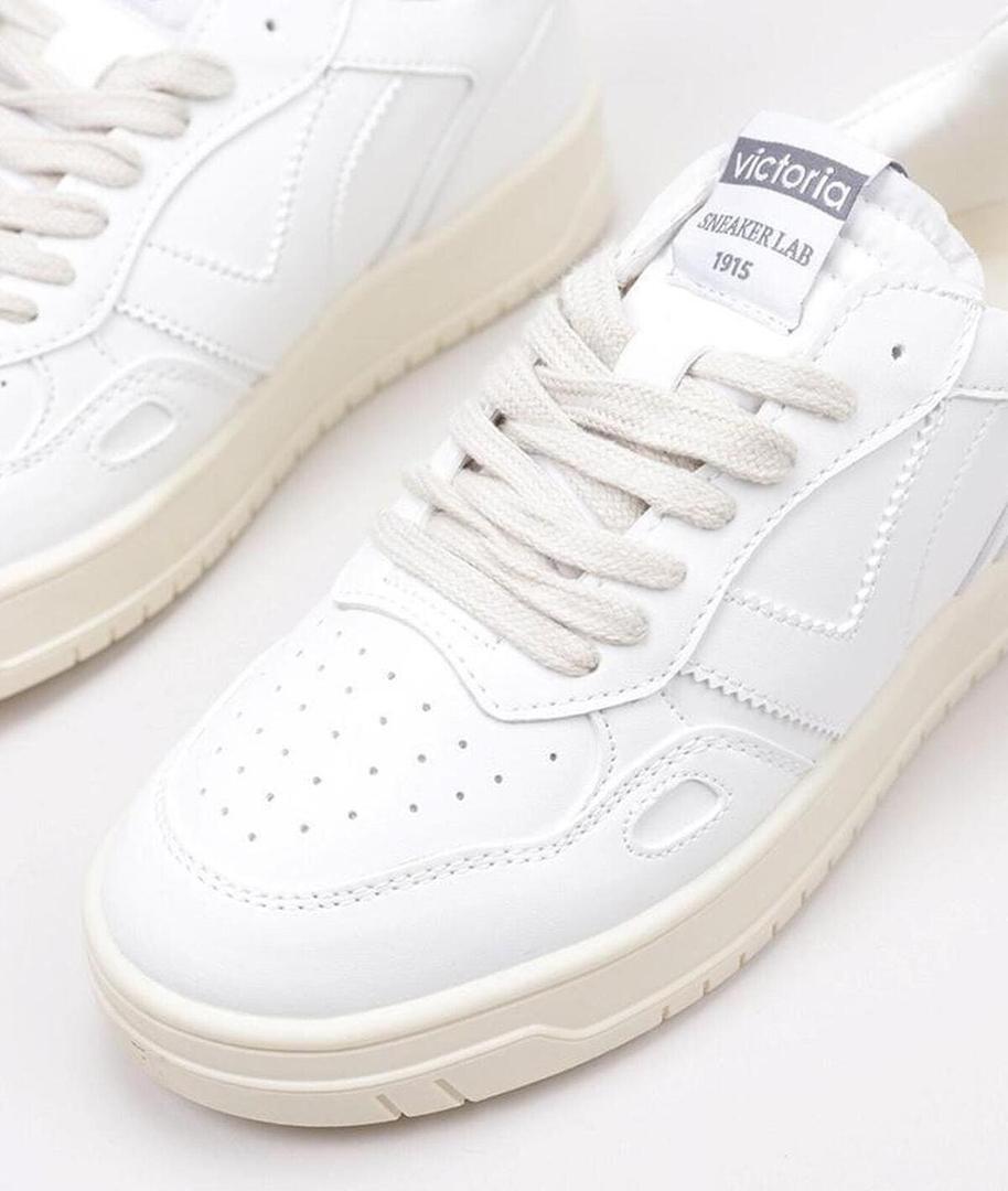 Las zapatillas deportivas Victoria Seul efecto piel blancas en Decathlon