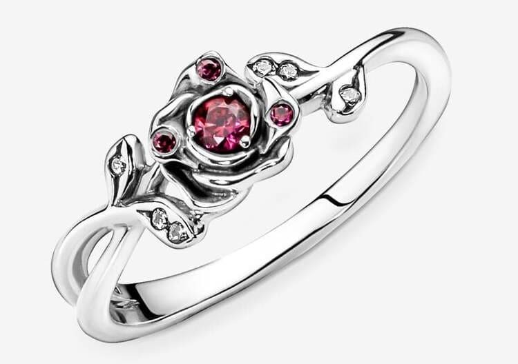 El anillo rosa de la Bella y la Bestia de Disney en Pandora