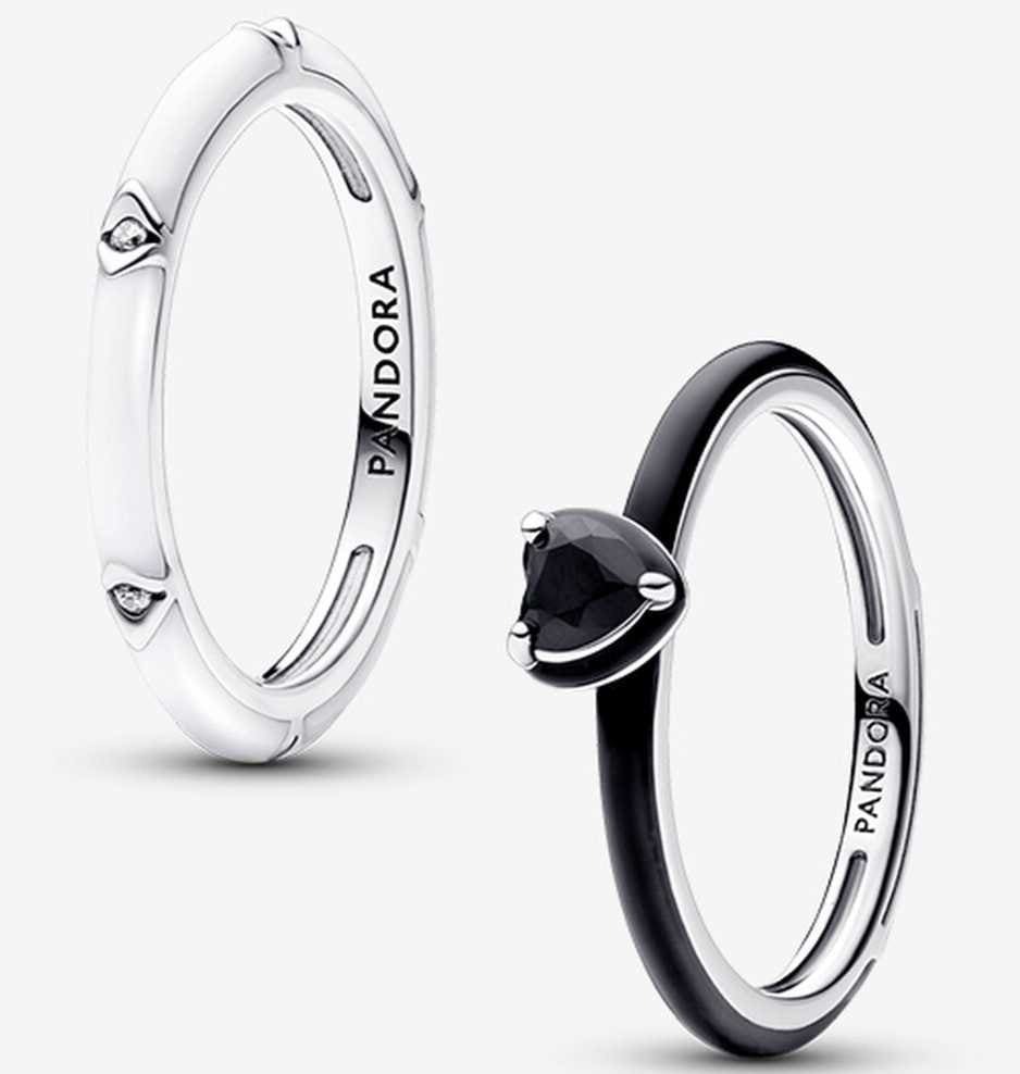 Conjunto de Regalo Anillos Pandora ME Corazón y Gemas de Pandora