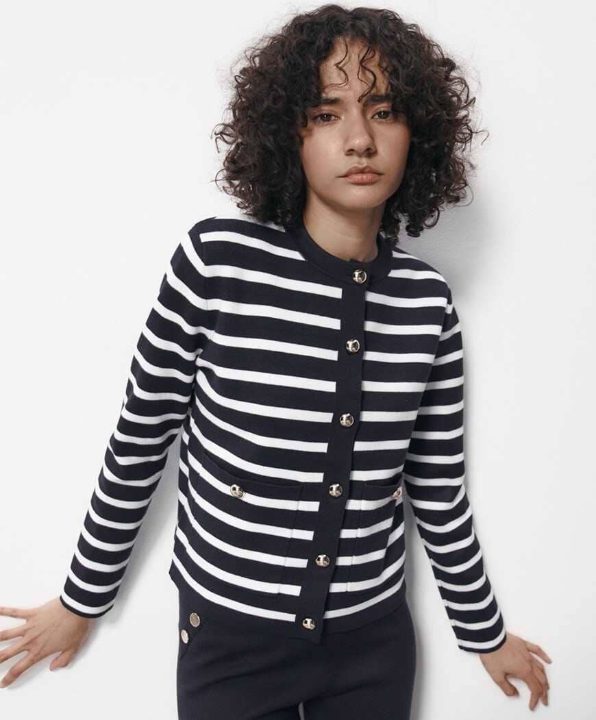 Sfera chaqueta rayas de El Corte Inglés