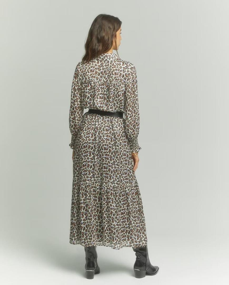 El vestido largo camisero con estampado animal print de Tintoretto en El Corte Inglés