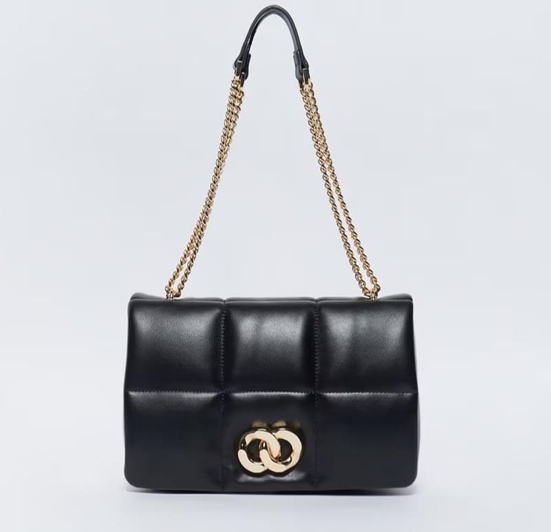 Bolso Crossbody grande con broche